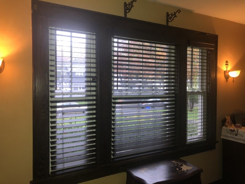 Graber 2 inch Faux Wood-blinds in Walnut Finish in Suffern, NY