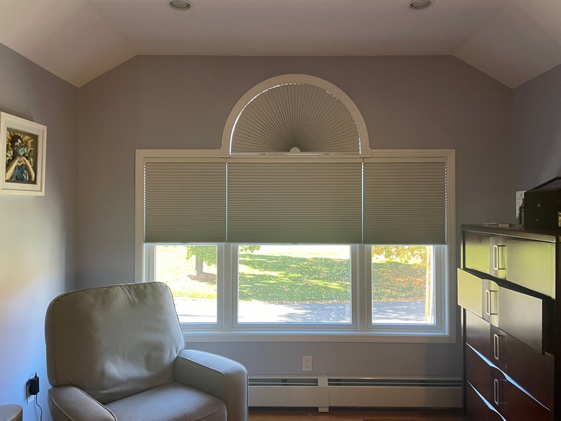 Hunter Douglas 3/4-inch Cordless Black-Out Cellular Shades And Arches in Pearl River, NY