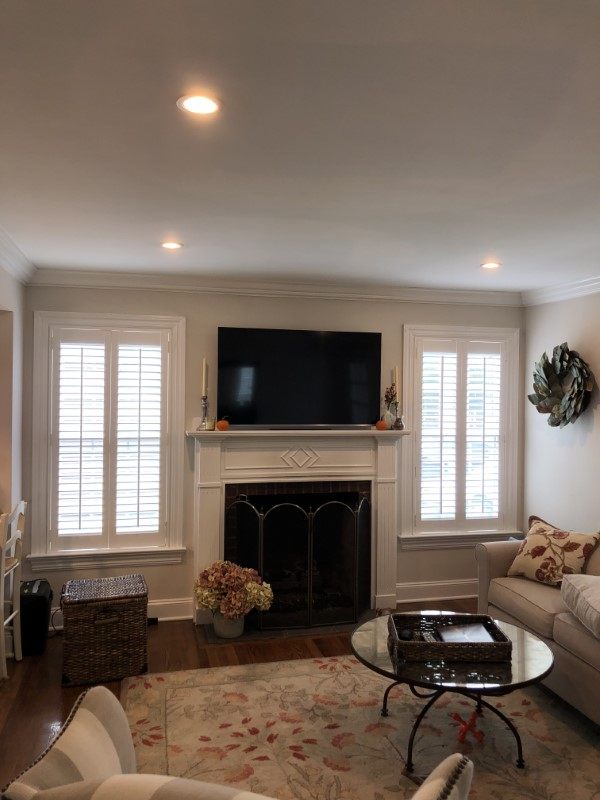 Hunter Douglas faux wood plantation shutters Installed in Wyckoff NJ