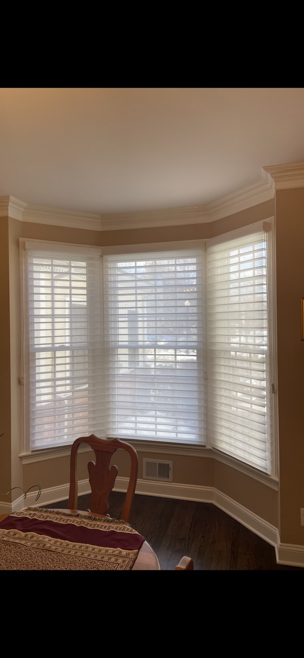 Hunter Douglas 3-inch Nantucket/Silhouette Shades with Fabric Covered Headrails in Wyckoff NJ