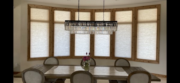 Hunter Douglas 3/4-inch Semi-Opaque Cellular Shades with Motorized Lift System in Woodcliff Lake NJ