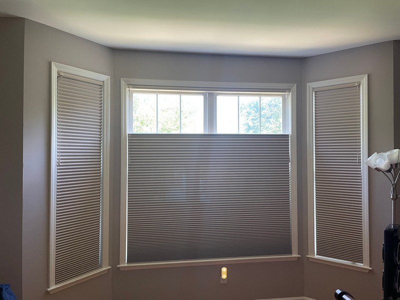 Hunter Douglas Ultraglide Blackout Cellular Shades with a Top-Down/Bottom-Up Feature in Oakland, NJ