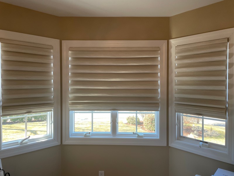 Hunter Douglas Soft-Fold Cordless Vignette Roman Shades in Wyckoff, NJ