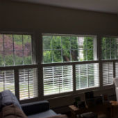 Cafe Style Plantation shutters in Woodcliff Lake NJ