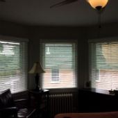 Cafe Style Plantation shutters in Woodcliff Lake NJ