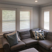 HD Louvered Shutters with Frames and Tilt in Ridgewood, NJ