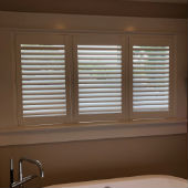 HD Louvered Shutters with Frames and Tilt in Ridgewood, NJ