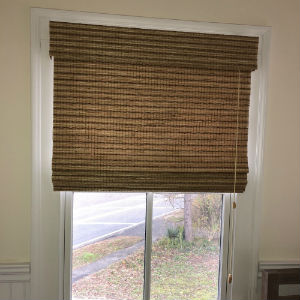 Graber Woven Wood Blinds Installed in Wyckoff, NJ