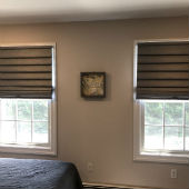 Hunter Douglas cordless Vignette shades in Installed in Mahwah, NJ