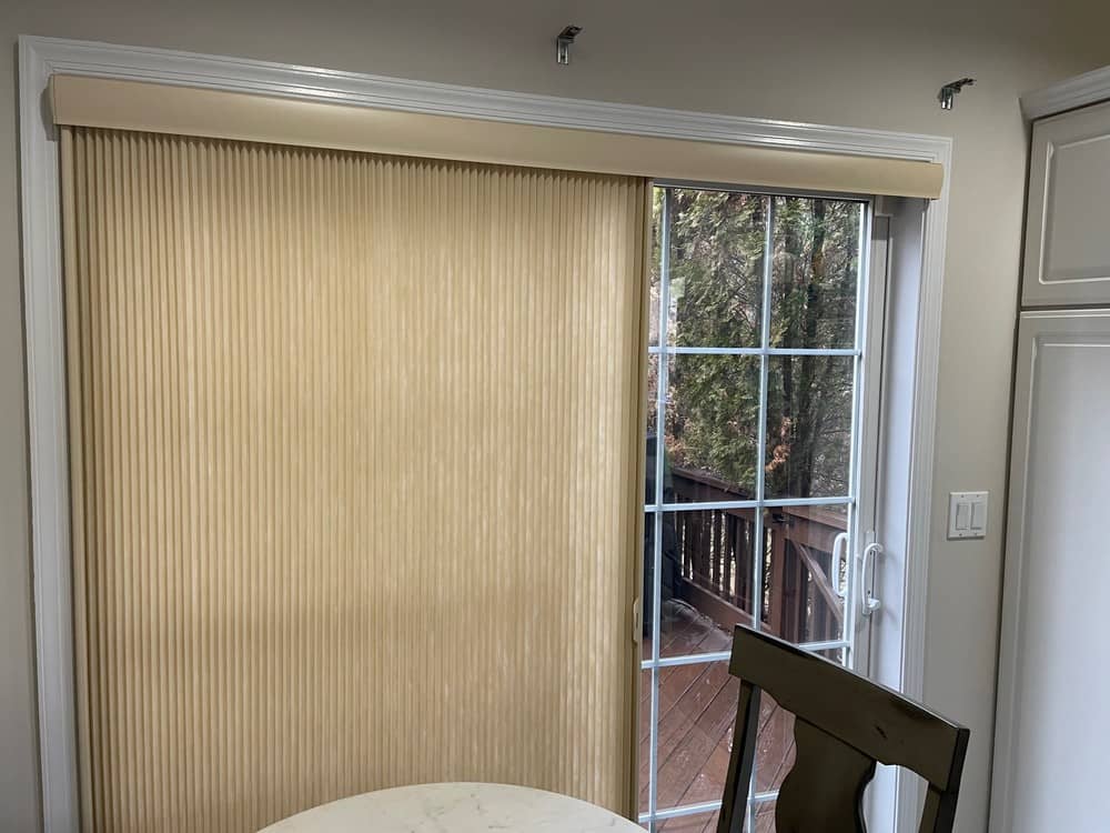 Fashionably Private Hunter Douglas Cordless Vertiglide Cellular Shades in Mahwah, NJ Thumbnail