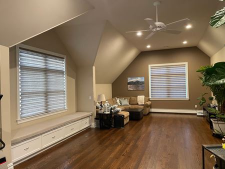 Gorgeous, Remote-Controlled Hunter Douglas Soft-Fold Roman Shades in Upper Saddle River, NJ Thumbnail