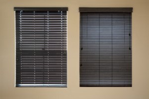 dark brown blinds
