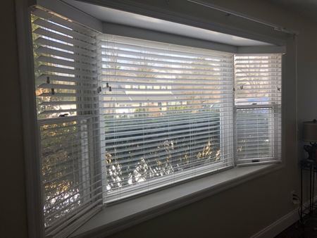 Graber 2 inch Faux wood blinds with 3 inch Classic valances in Waldwick, NJ Thumbnail