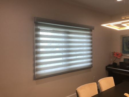 Hunter Douglas Motorized Soft Touch Pirouette in Ridgewood, NJ Thumbnail