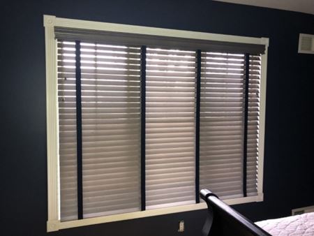 Timeless Grey Wood Blinds in North Haledon, NJ Thumbnail