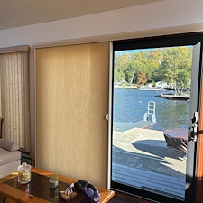 Decorative-Hunter-Douglas-Vertiglide-Cellular-Shades-Installed-in-Greenwood-Lake-NY 0