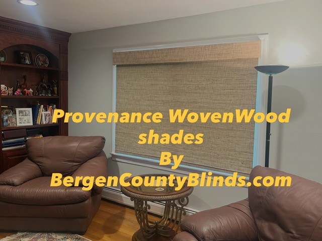 Modern Vibe for Hunter Douglas Provenance Woven Wood Shades in Upper Saddle River, NJ